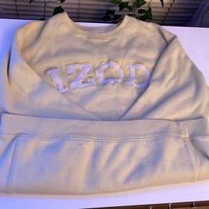 Izod pale yellow crew neck